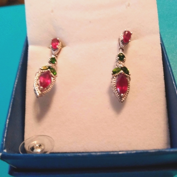 Jewelry - RUBY EARRINGS.      NWOT